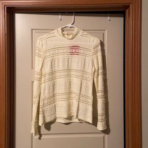 Evereve Textured Lace Top